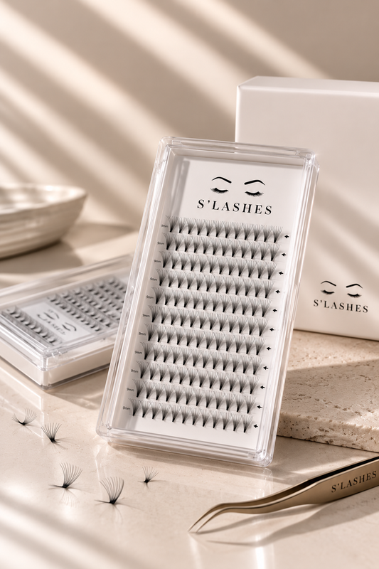 S'LASHES Premade Fans - 144 Fans pro Box