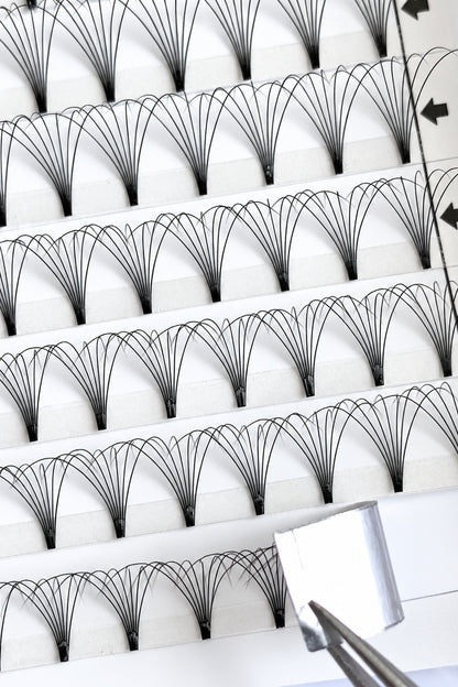 S'LASHES Premade Fans - 144 Fans pro Box